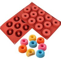Silikon-Mini-Zuckerwatteform mit Muster, 12 Stück