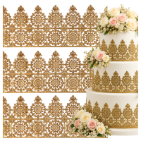 Sugar lace gold 36x8.5 cm 3 pcs