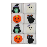 Wilton Zuckerdekorationen „Happy Halloween“, 8er-Set