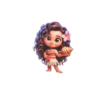 Holzschnitzerei eines kleinen Mädchens, Moana