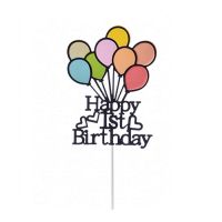 Zápich - Happy 1st Birthday balóny