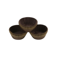 Brown-gold paper cups dia. 3.1 cm