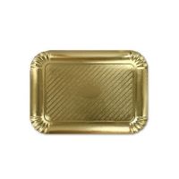 Gold paper cake tray 20 x 14.5 cm