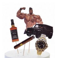 Zápich - kulturista, auto, hodinky, whisky