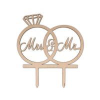 Zápich - obroučky Mr a Mrs dřevo