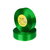 Emerald green satin ribbon