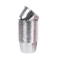 Silver paper cups 50 pcs