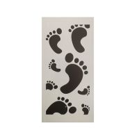 Footprint cake template