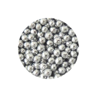 Posyp perličky stříbrné 6 mm 60 g