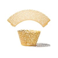 Edge for muffins golden 10 pcs