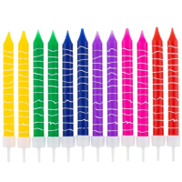 Cake candle colored crayon 12 pcs