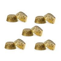 Gold paper cups 32x22 mm 100 pcs