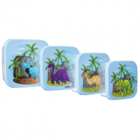 Kinder-Snackbox-Set Dinosaurus UH 4-tlg