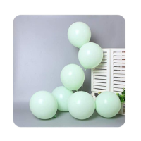 Balóny pastelovo zelené 12 cm - 200 ks