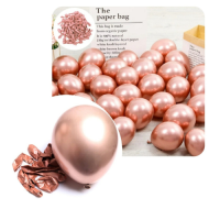 Metallic copper balloons 12 cm - 100 pcs