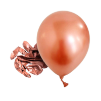 Balóny metalické medené  25 cm - 50 ks