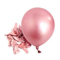 Balóny metalické ružovo-zlaté  25 cm - 50 ks