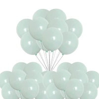 Balony pastelowe miętowo-zielone 25 cm - 100 szt