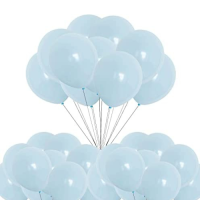 Balloons pastel blue 25 cm - 100 pcs