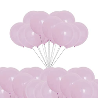 Balóny pastelové svetlo ružové 25 cm - 100 ks
