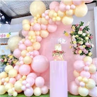 Girlanda balóny ružovo-žlté 94 ks