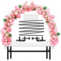 Arched balloon garland frame with table attachment