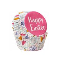 Osterpapier-Cupcakes Frohe Ostern 75 Stk