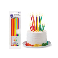 Colored candles 20 pcs