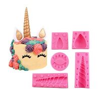 Form silicone unicorn set of 5 pcs