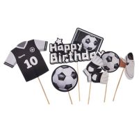 Zápich - Happy Birthday dres, míč, kopačky a rukavice 6 ks