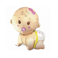 Balón bábätko - dievčatko 77 x 65 cm