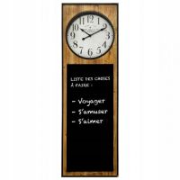 Wall clock with blackboard