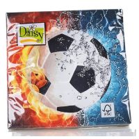 Servítky futbalová lopta, oheň a voda 20 ks