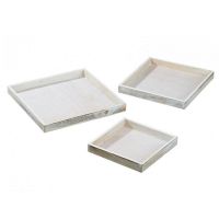 Wooden tray set of 3 pcs