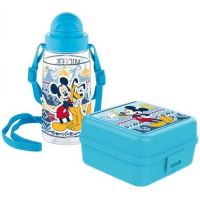 Set of Mickey Bottle and plastic box