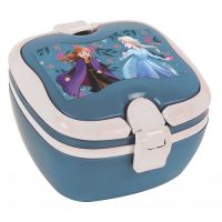 Frozen Anna und Elsa Snackbox blau-grau