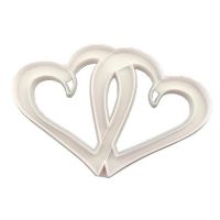 Double heart cutter 13x9 cm