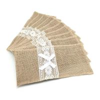 Jute cutlery cover