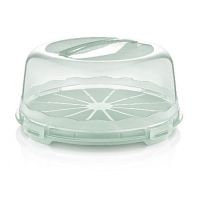 Round cake tin with lid 33 cm