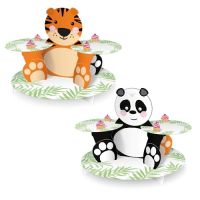 Muffin stand paper tiger / panda