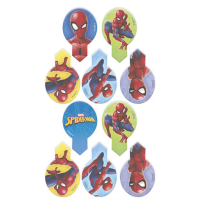 Zápichy oblátkové mini Spiderman 20 ks