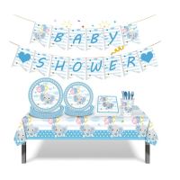 Sada party Baby Shower Sloník modrá