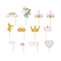 Set of photo props Unicorn 12 pcs