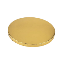 Podložka pod tortu extra hrubá zlatá 35 cm  s ozdobným okrajom