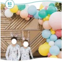 Garland balloons pastel colored 61 pcs