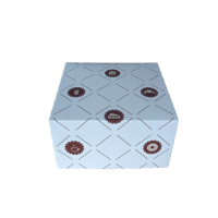 Dessert box dark pattern 18 x 18 x 10 cm