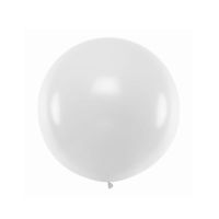 Balón biely guľa XXL