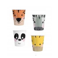 ZOO paper cup 220 ml 4 pcs