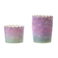 Košíčky Jednorožec růžové prskané 6 x 5,5 cm, 50 ks