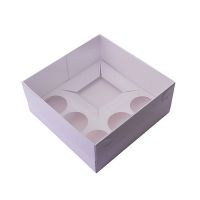 Box for muffins and cake 23 x 23 x 10 cm